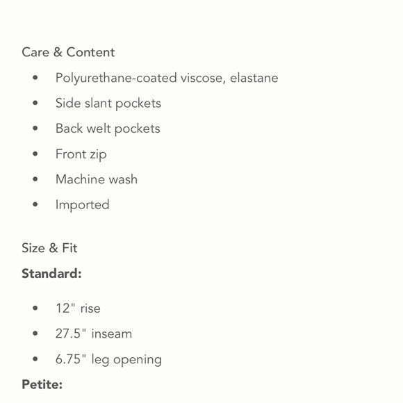 Anthropologie Maeve Faux Leather Taper Pleated Pants - Picture 5 of 5